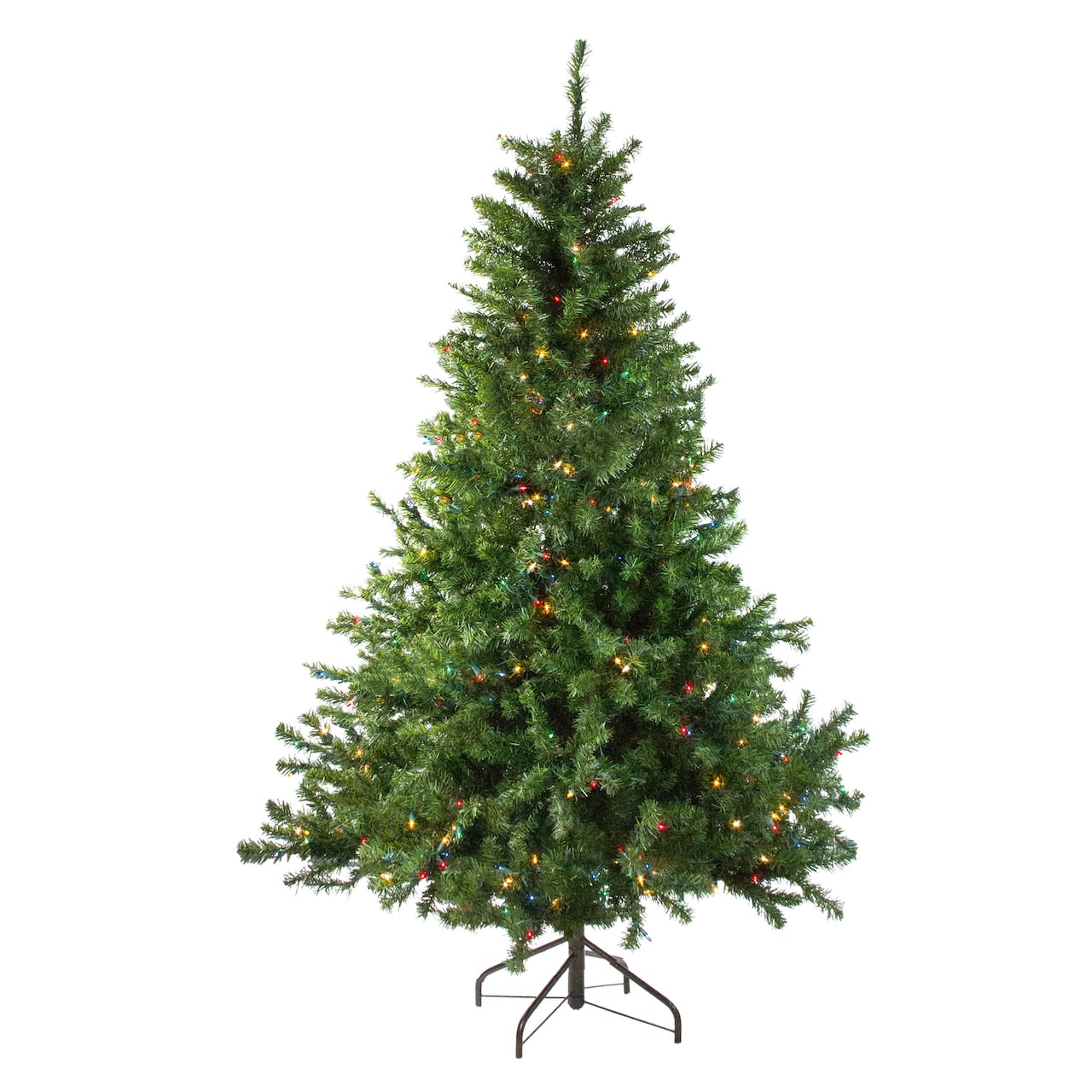 5ft. Pre-Lit Canadian Pine Artificial Christmas Tree, Multicolor Lights